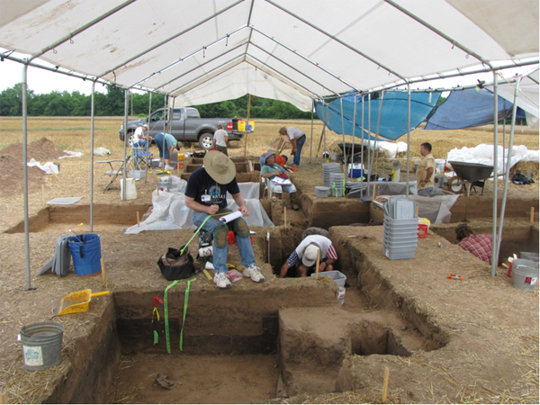 Photo of 2009 excavations at 3YE347